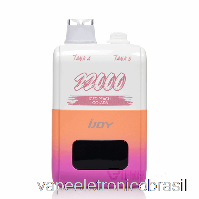 Vape Vaporesso Ijoy Sd22000 Descartável Gelado De Pêssego Colada